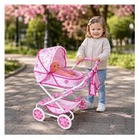 Stroller for Dolls  2in1 New Baby Monika Flowers