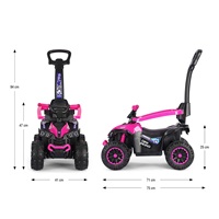 Milly Mally ride-on car Wild 3in1 pink