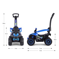 Milly Mally ride-on car Wild 3in1 blue