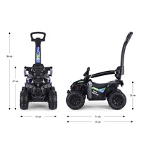 Milly Mally ride-on car Wild 3in1 black