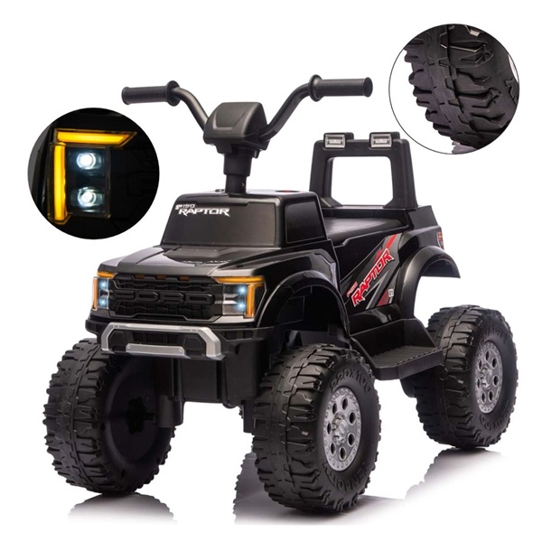 Ford F-150 Raptor Milly Mally Electric Ride-On Car black