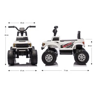 Ford F-150 Raptor Milly Mally Electric Ride-On Car white