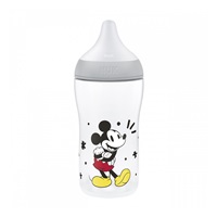 NUK Perfect Match Baby Bottle with Temperature Control Disney Mickey 260 ml grey