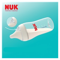 NUK Perfect Match Baby Bottle with Temperature Control Disney Mickey 260 ml grey