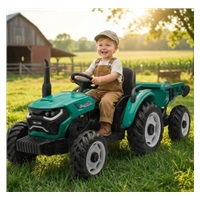 HUGE Baby Mix Electric Ride-On Tractor for Kids Green (Damaged package)