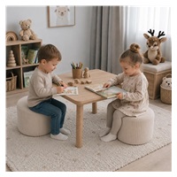 Children‘s pouffe Corduroy New Baby cream