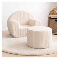Children‘s pouffe Corduroy New Baby cream