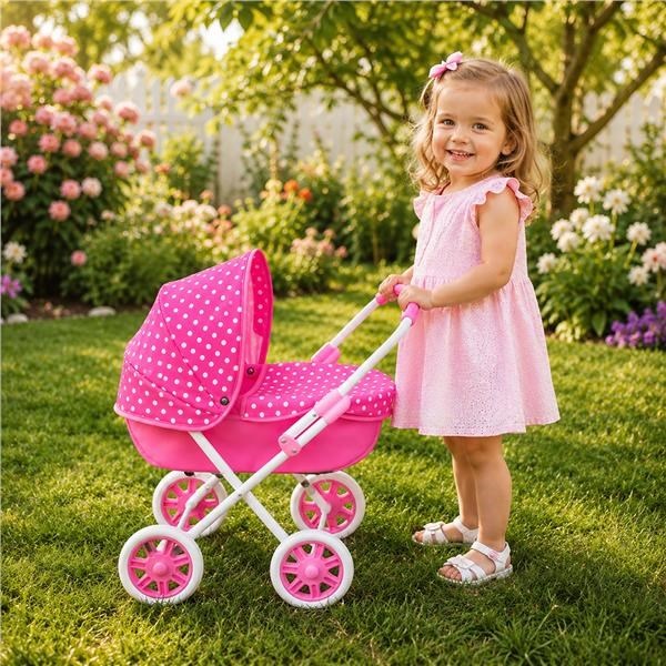 Baby stroller for dolls New Baby Annie pink