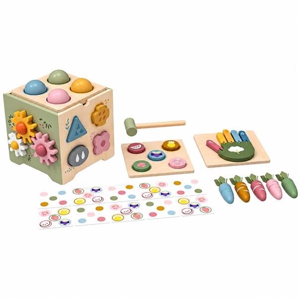 Wooden Montessori Activity Centre Baby Mix