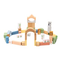 Wooden Safari Blocks 120 pcs Montessori Baby Mix
