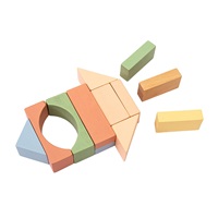 Wooden Safari Blocks 120 pcs Montessori Baby Mix