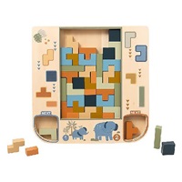 Wooden 3D Tetris Puzzle Baby Mix