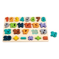 Wooden Number Puzzle Baby Mix