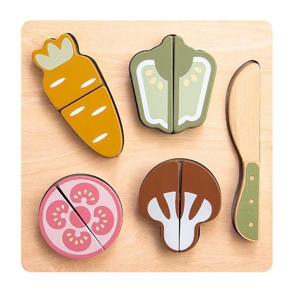 Wooden Vegetable Cutting Set Baby Mix