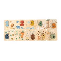 Wooden Number Puzzle for Little Ones Baby Mix
