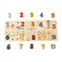 Wooden Number Puzzle for Little Ones Baby Mix