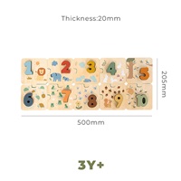 Wooden Number Puzzle for Little Ones Baby Mix