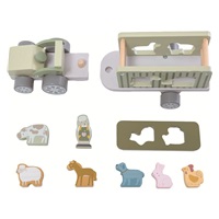 Wooden Safari Truck with Blocks Baby Mix