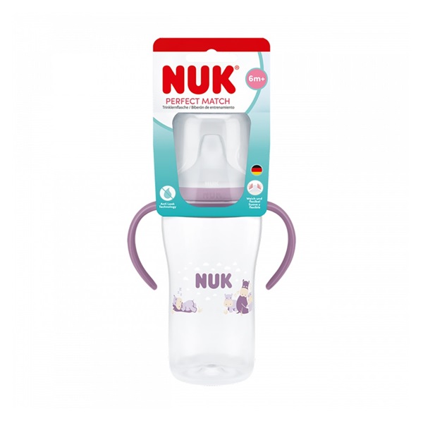 NUK Perfect Match training baby bottle Hippo 260 ml
