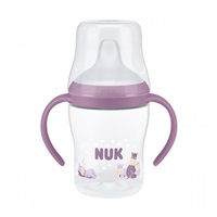 NUK Perfect Match Learner Bottle 150 ml with Silicone Spout and Temperature Control Hippo