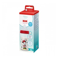 NUK Perfect Match Baby Bottle with Temperature Control Disney Disney Minnie 260 ml red