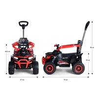 Star ATV Milly Mally Electric Ride-On Car 2 in 1 red