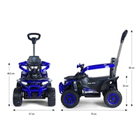 Star ATV Milly Mally Electric Ride-On Car 2 in 1 bue