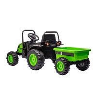 Electric tractor with trailer Milly Mally Farmer green