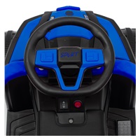 Baby Mix Ruggy electric ride-on with guiding rod blue (Damaged package)