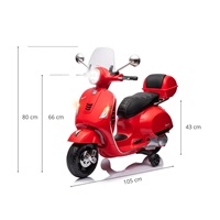 Electric scooter Milly Mally Vespa GTS Super red