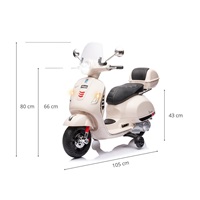 Electric scooter Milly Mally Vespa GTS Super white