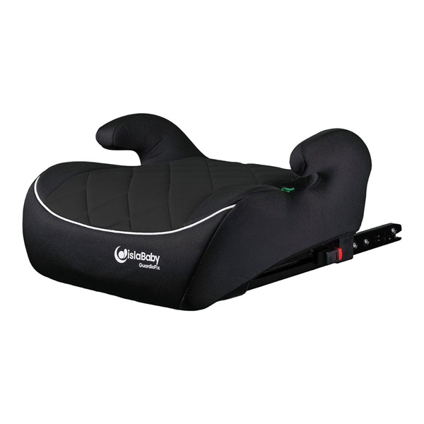 IslaBaby GuardioFix – car booster seat for children 125–150 cm with ISOFIX | Black