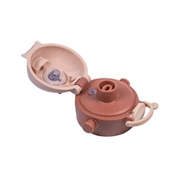 School water bottle with straw Akuku 480 ml, mocha