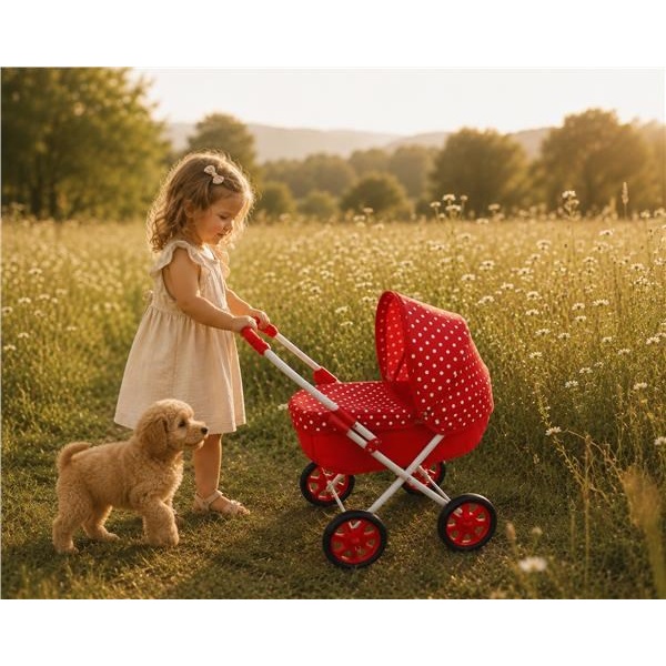 Baby stroller for dolls New Baby Annie red