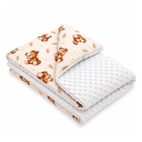 Baby blanket with filling New Baby Sweet baby bears 80x100 cm