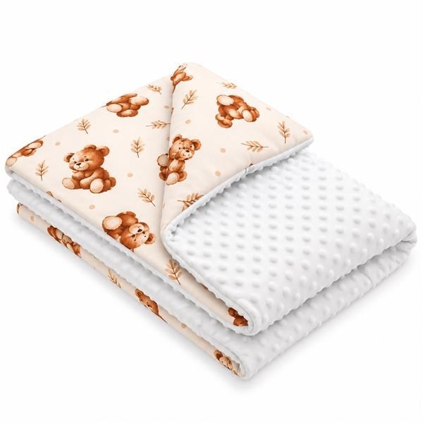 Baby blanket with filling New Baby Sweet baby bears 80x100 cm