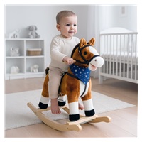 Baby Mix Zeus rocking horse with melody and scarf (damaged packaging)