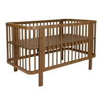 Children‘s Oval Baby Cot New Baby Klara Walnut