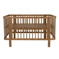 Children‘s Oval Baby Cot New Baby Klara Walnut