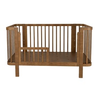 Children‘s Oval Baby Cot New Baby Klara Walnut