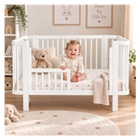 Children‘s Oval Baby Cot New Baby Klara white
