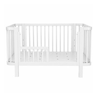 Children‘s Oval Baby Cot New Baby Klara white