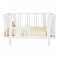 Children‘s Oval Baby Cot New Baby Klara white