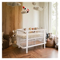 Children‘s Oval Baby Cot New Baby Klara white