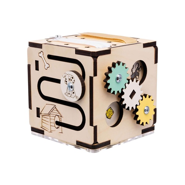 Wooden Montessori Activity Cube