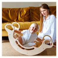 Wooden Montessori Balance Rocker Natural