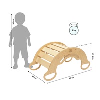 Wooden Montessori Balance Rocker Natural