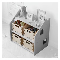 Wooden Toy Storage Box Natural