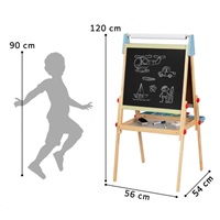 Wooden Double-Sided Art Easel for Kids
