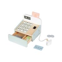 Wooden Toy Cash Register with Accessories